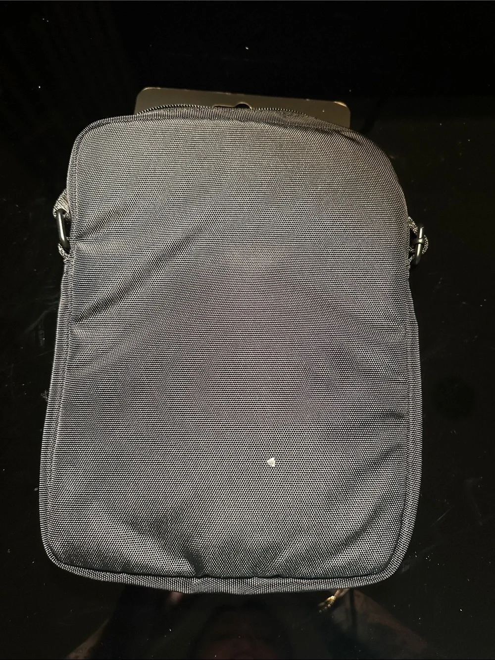 BMW Black Men's Messenger Bag with M Stripe Accent